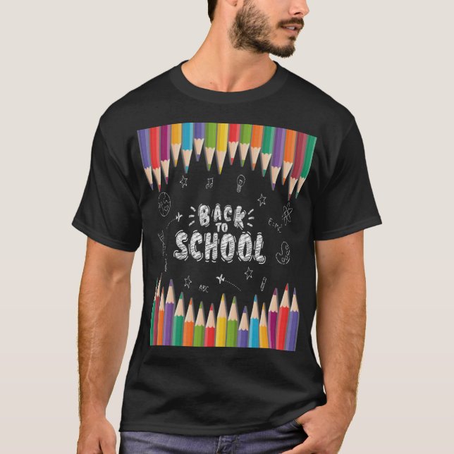 Skolfärdens första dag, välkommen Back to school T Shirt (Framsida)
