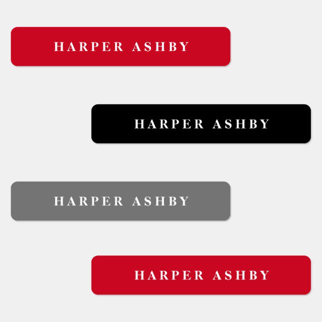 Skolfärger Moderna vattentäta namn Klistermärke (Grupp)