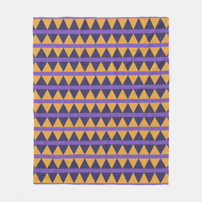 Skolfiltar i mönster Geometric Fleecefilt (Framsidan)