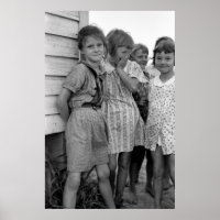 Skolflickor i Underbar depression, 1930-talet
