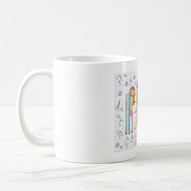 Skolflickor med universitetsexamen kaffemugg (Skapare uppladdad)