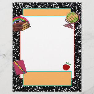 Skolflygare, anteckningspapper, Binder papper Reklamblad