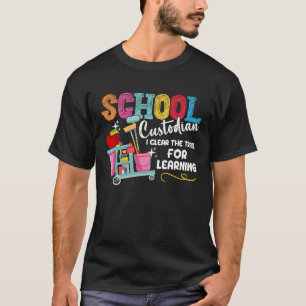 Skolförråd jag rensa banan för att lära mig ja t shirt