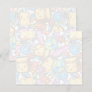 Skolförråd Mönster Post-it Notes