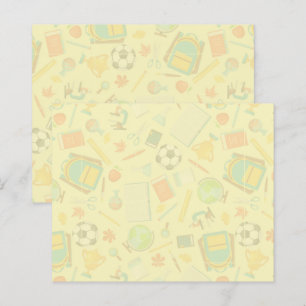 Skolförråd Mönster Post-it Notes