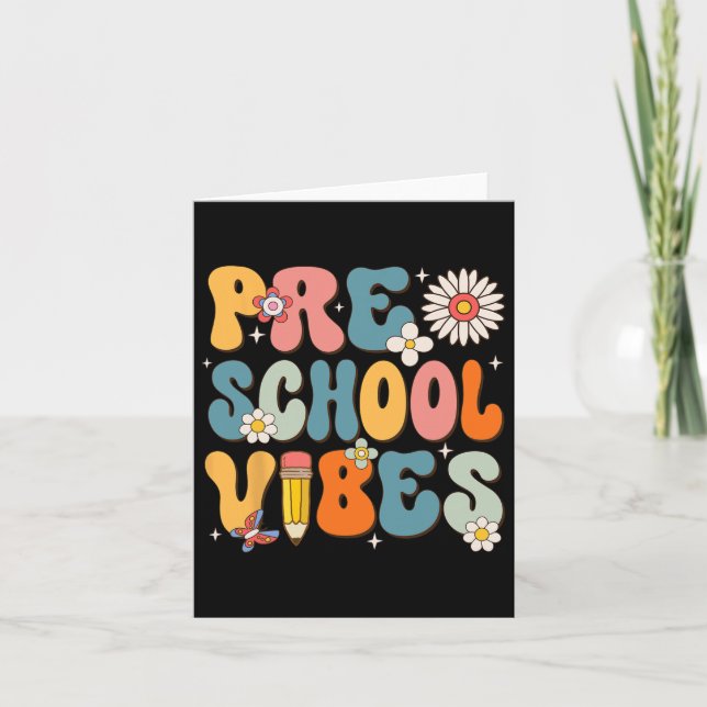 Skolförskolan Vibes Back to school-dagen Kort (Framsida)