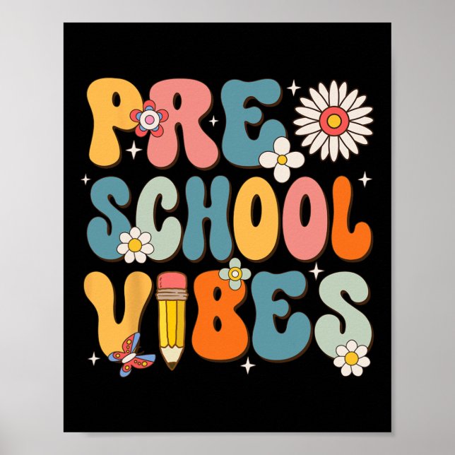 Skolförskolan Vibes Back to school-dagen Poster (Framsidan)