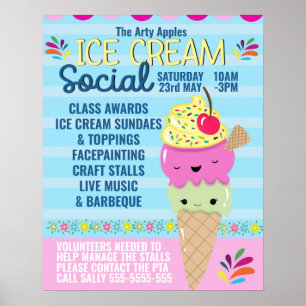 skolglass social Flyer Summer Break Poster
