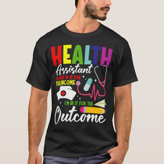 Skolhälsovårdsassistents Crew Resultat Saknas För T Shirt (Framsida)