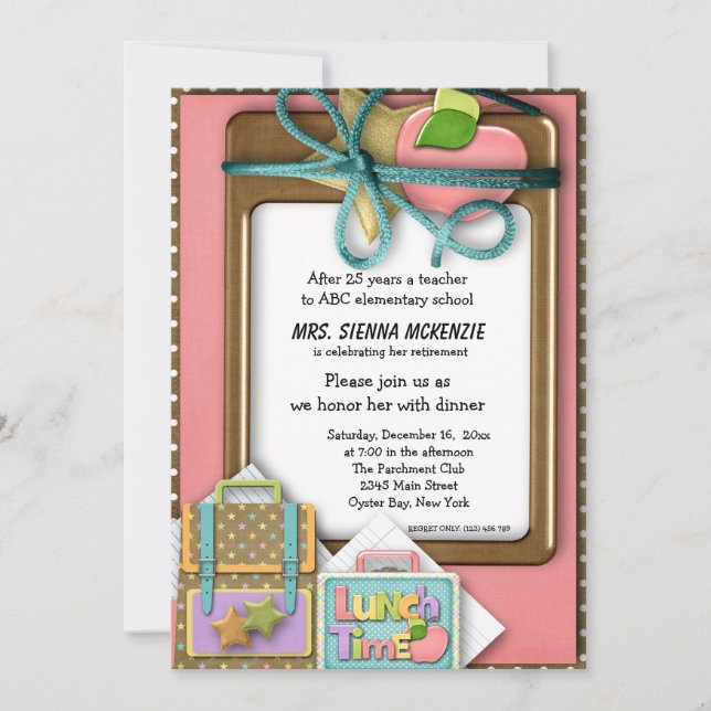 Skolhändelse Inbjudningar (Framsida)