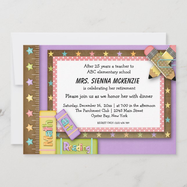 Skolhändelse Inbjudningar (Framsida)