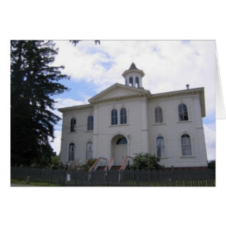 Skolhus från Alfred Hitchcock's The Birds Hälsningskort