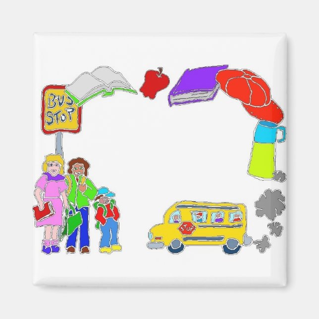 Skolikoner Gräns Magnet (Framsidan)