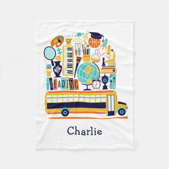 Skolillustrationer - filtar med eget namn (Framsidan)