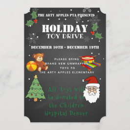 Skolinsamlare för julmässor i leksak inbjudningar