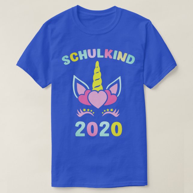 Skolinskrivningsstart för skolbarn i skolmatbutike t shirt (Design framsida)