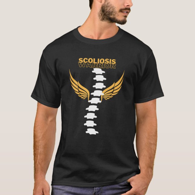 SKOLIOS KRIGARE rolig T Shirt (Framsida)