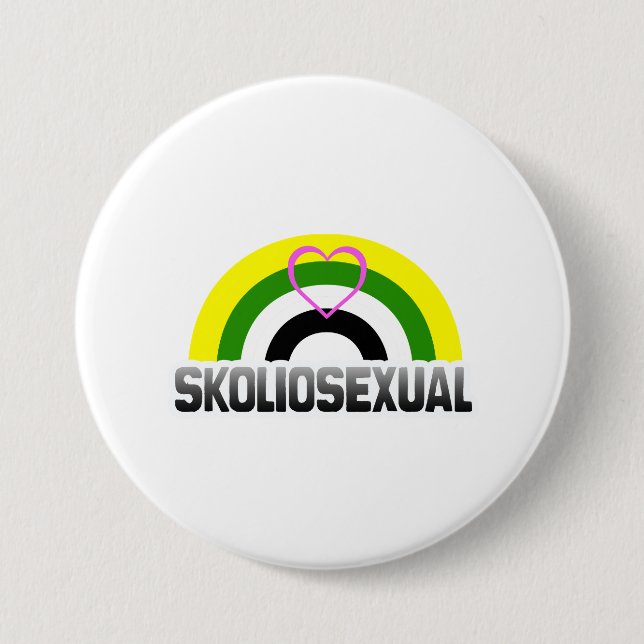 Skoliosexuell stolthet knapp (Framsida)