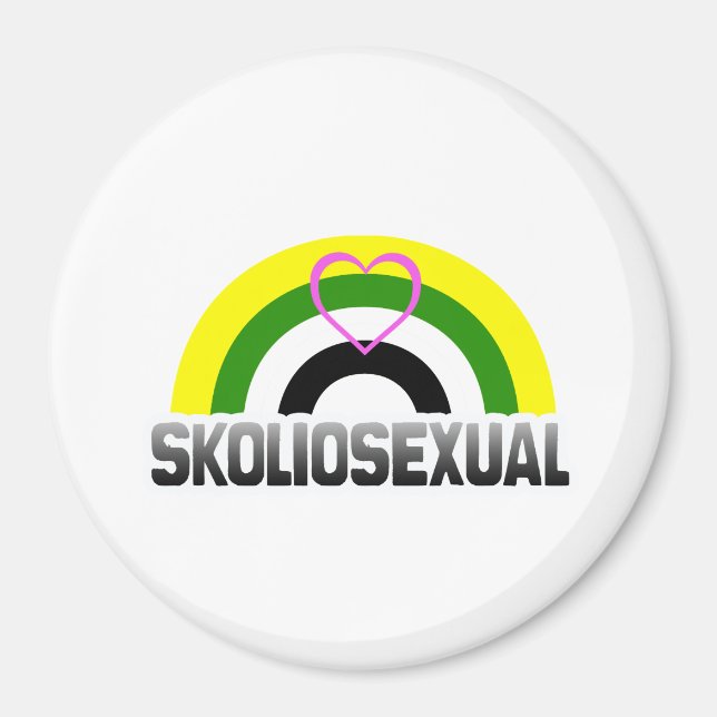 Skoliosexuell stolthet magnet (Framsidan)