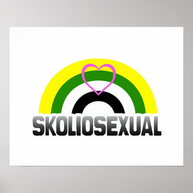 Skoliosexuell stolthet poster (Framsidan)