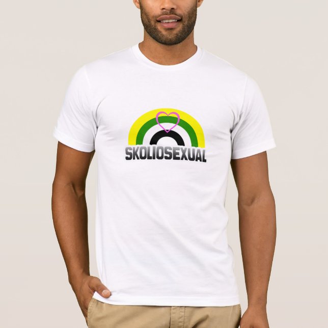 Skoliosexuell stolthet tee shirt (Framsida)