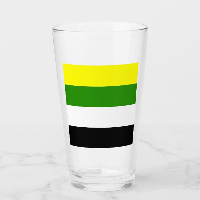 Skoliosexuell stolthetsflagga glaskopp (Framsida)