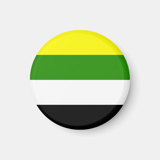 Skoliosexuell stolthetsflagga magnet (Framsidan)