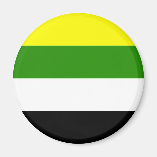 Skoliosexuell stolthetsflagga magnet (Framsidan)