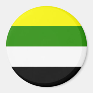 Skoliosexuell stolthetsflagga magnet
