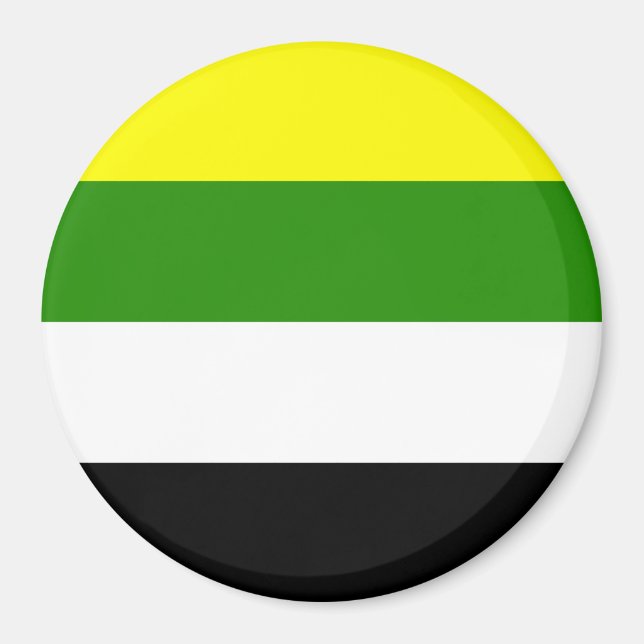 Skoliosexuell stolthetsflagga magnet (Framsidan)