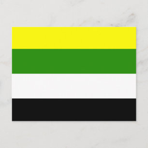 Skoliosexuell stolthetsflagga vykort