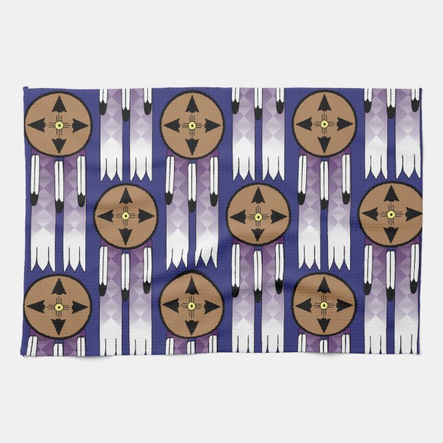 Skölj färgruta kökshandduk (Horisontell)