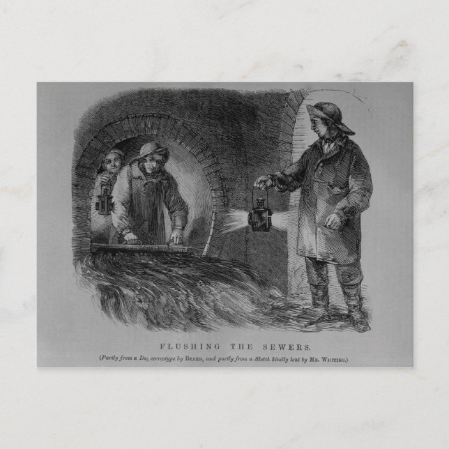 Sköljning av avlopp vykort (Framsida)