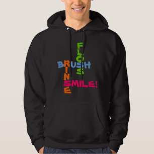 Sköljning av penselsköljning hoodie