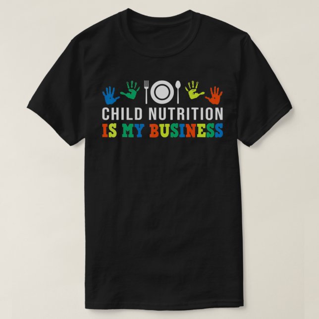 Skolkafeterian Lunch Dam Child Nutrition T Shirt (Design framsida)