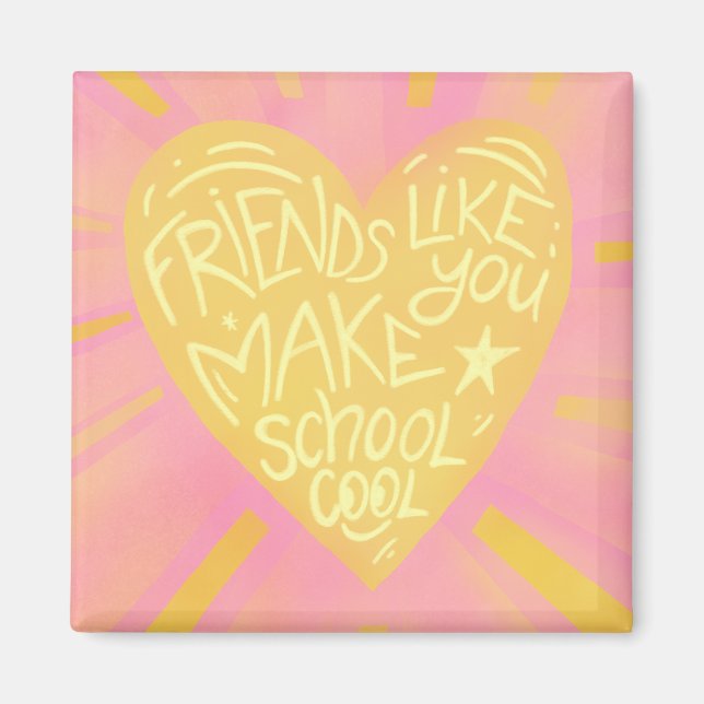 Skolkamrater Klassrumsvalentin  Magnet (Framsidan)