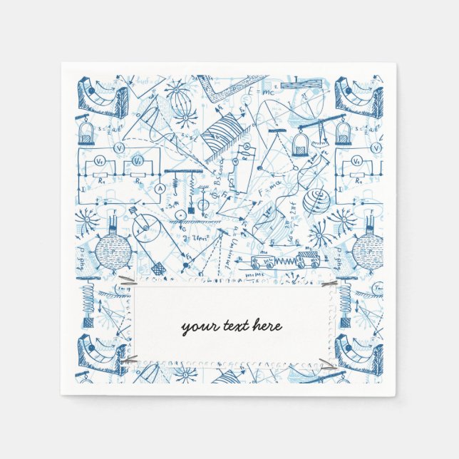 Skolkemikalien mönster pappersservett (Framsidan)
