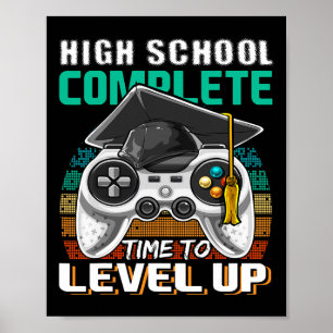 Skolklart videospel Senior Studenten Gift Poster
