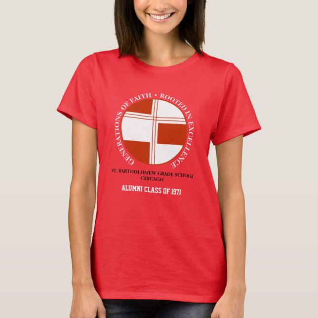 Skolklass St Bartholomew Klass T Shirt (Framsida)