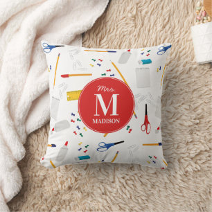 Skolkontor & Hantverksmaterial Mönster Monogram Kudde