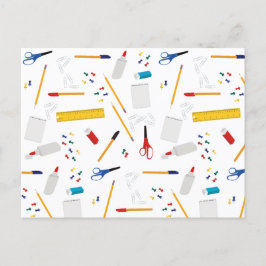 Skolkontor och hantverksmateriel i Mönster Helg Vykort