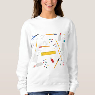 Skolkontor och hantverksmateriel i Mönster T Shirt