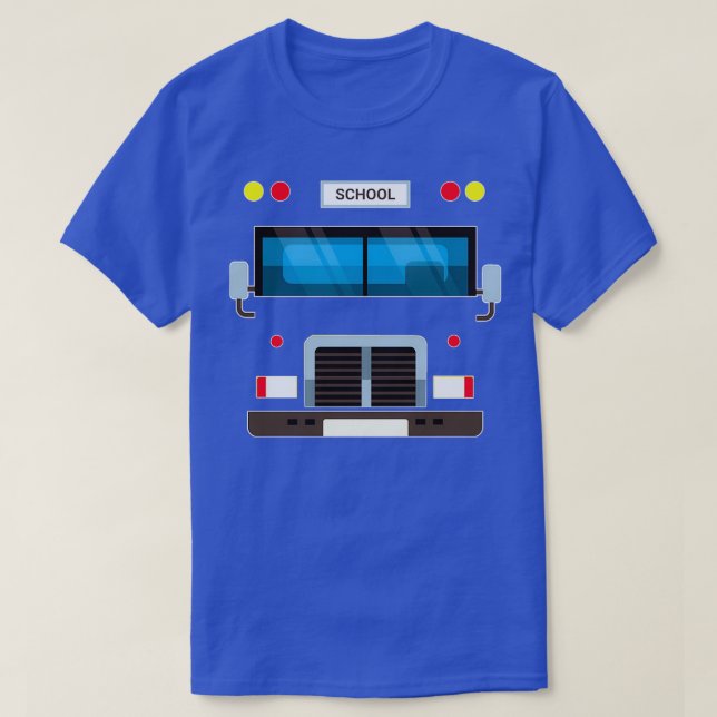 Skolkostumhalloween costume buss t shirt (Design framsida)