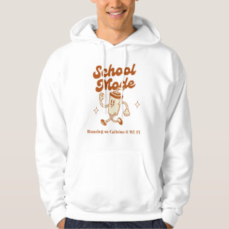 Skolläge: Körs på koffein & Wi-Fi - Hoodie