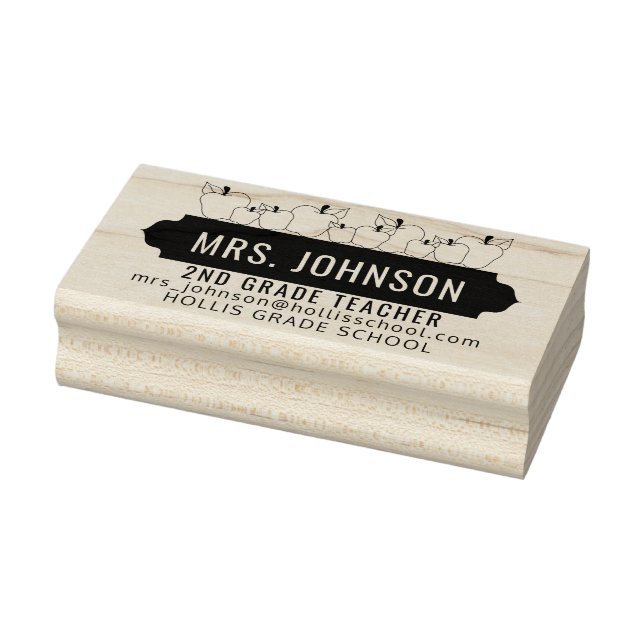 Skollärare - Apple Design Stämpel (Stämpel)