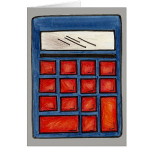 Skollärare Education Math Nerd Calculator Hälsningskort