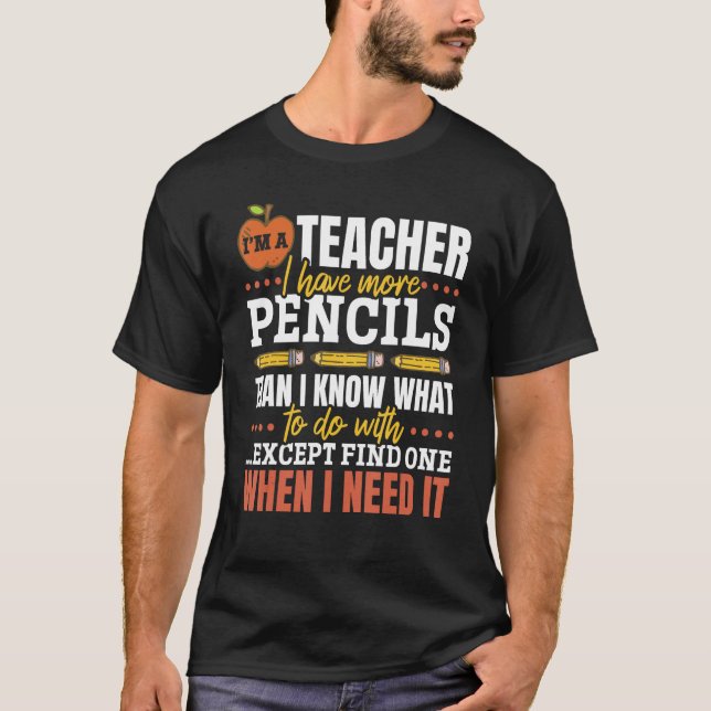 Skollärare I är lärare T Shirt (Framsida)