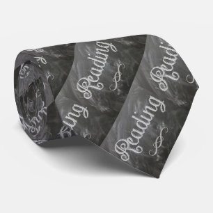 Skollärare Läser Blackboard Chalk Necktie Slips