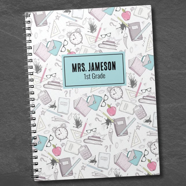 Skollärare Namn Anteckningsbok (School Teacher Name Notebook)