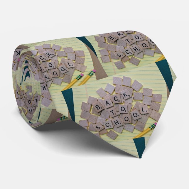 Skollärare, rektor Back to school Necktie Slips (Rullad)